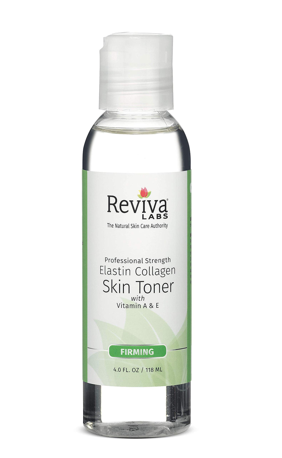 Reviva Labs Skin Toner, Elastin & Collagen, For Dry Skin, 4-Ounces (Pack of 3)