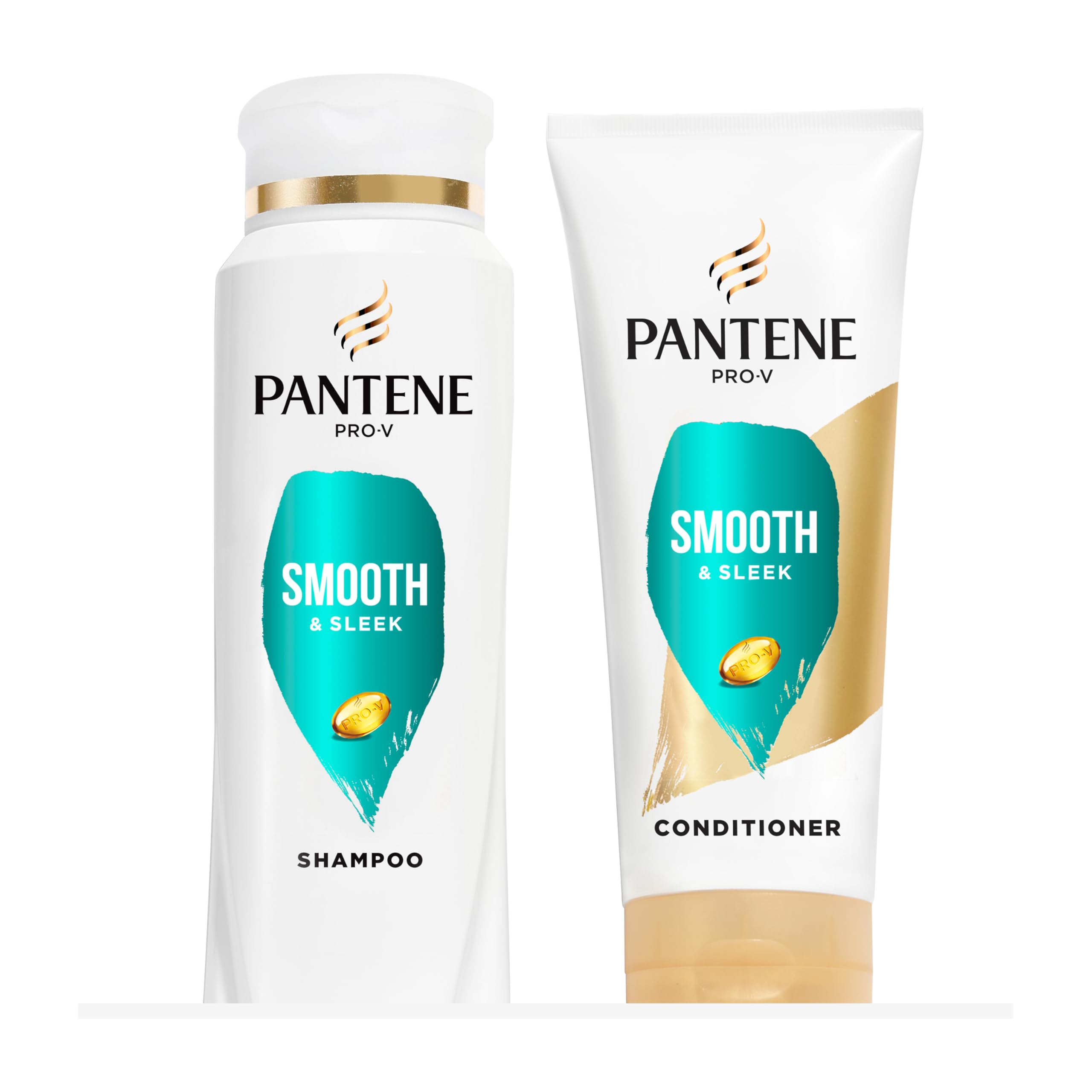 Pantene Pro-V Smooth & Sleek Duo Set Shampoo & Conditioner 12.6 Fl Oz