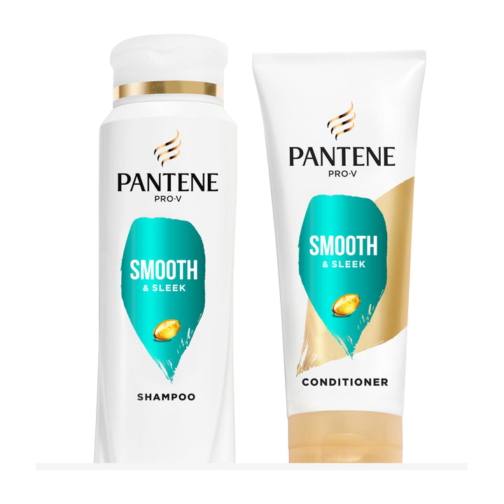 Pantene Pro-V Smooth & Sleek Duo Set Shampoo & Conditioner 12.6 Fl Oz