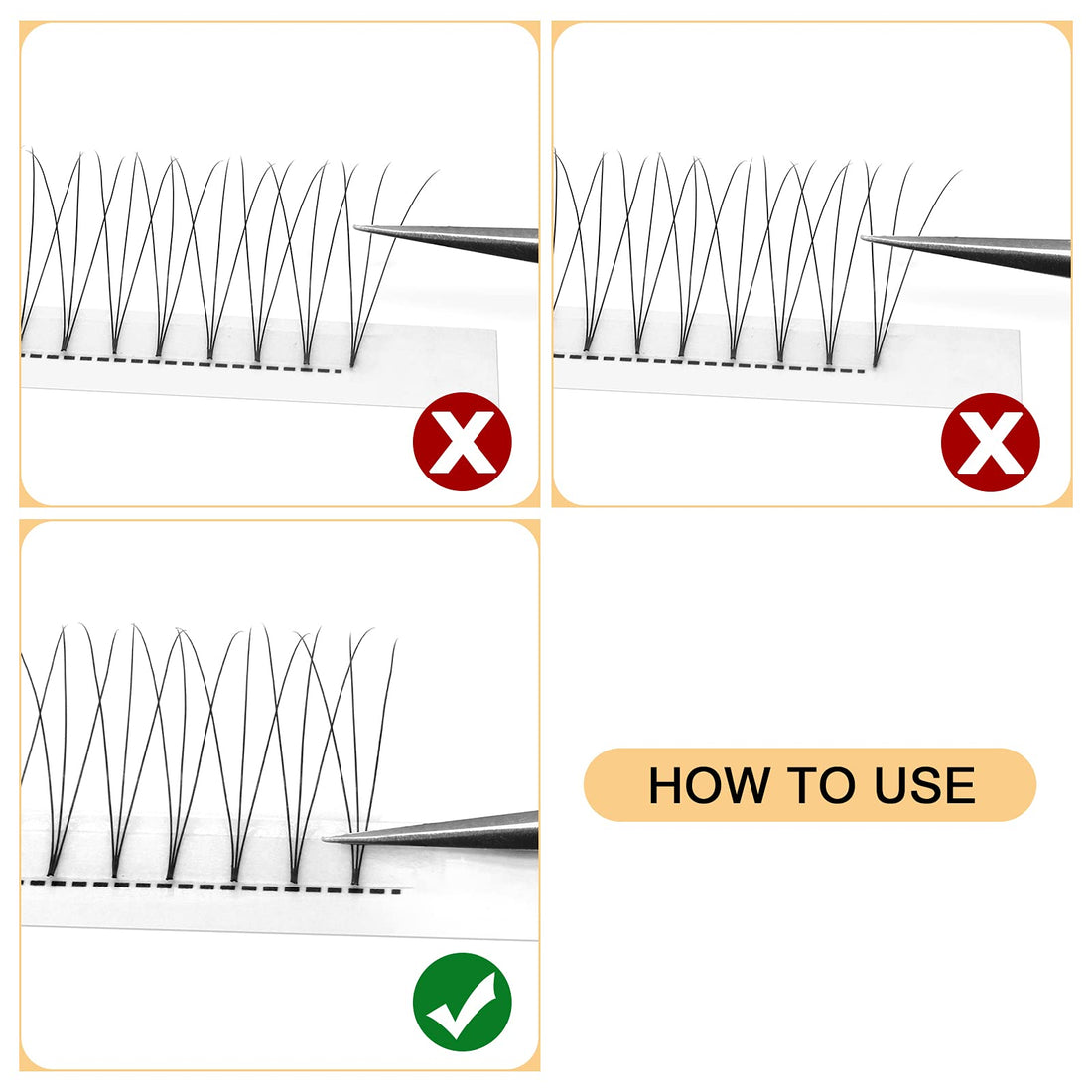 Quewel lash 3D-0.10-C, 10Mm: Russian Volume Premade Fans Eyelashes Extension 3D 4D Thickness 0.07/0.10 Curl C/D Length 8-15Mm By Quewel (3D-0.10-C, 10Mm)