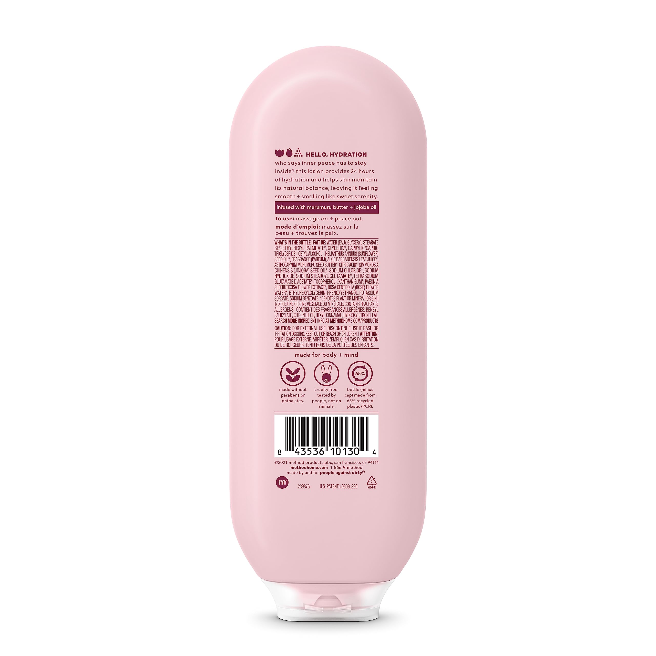 Method Daily Lotion, Daily Zen, Pure Peace, Simply Nourish, 13.5 Fl Oz Each (Variety Pack)