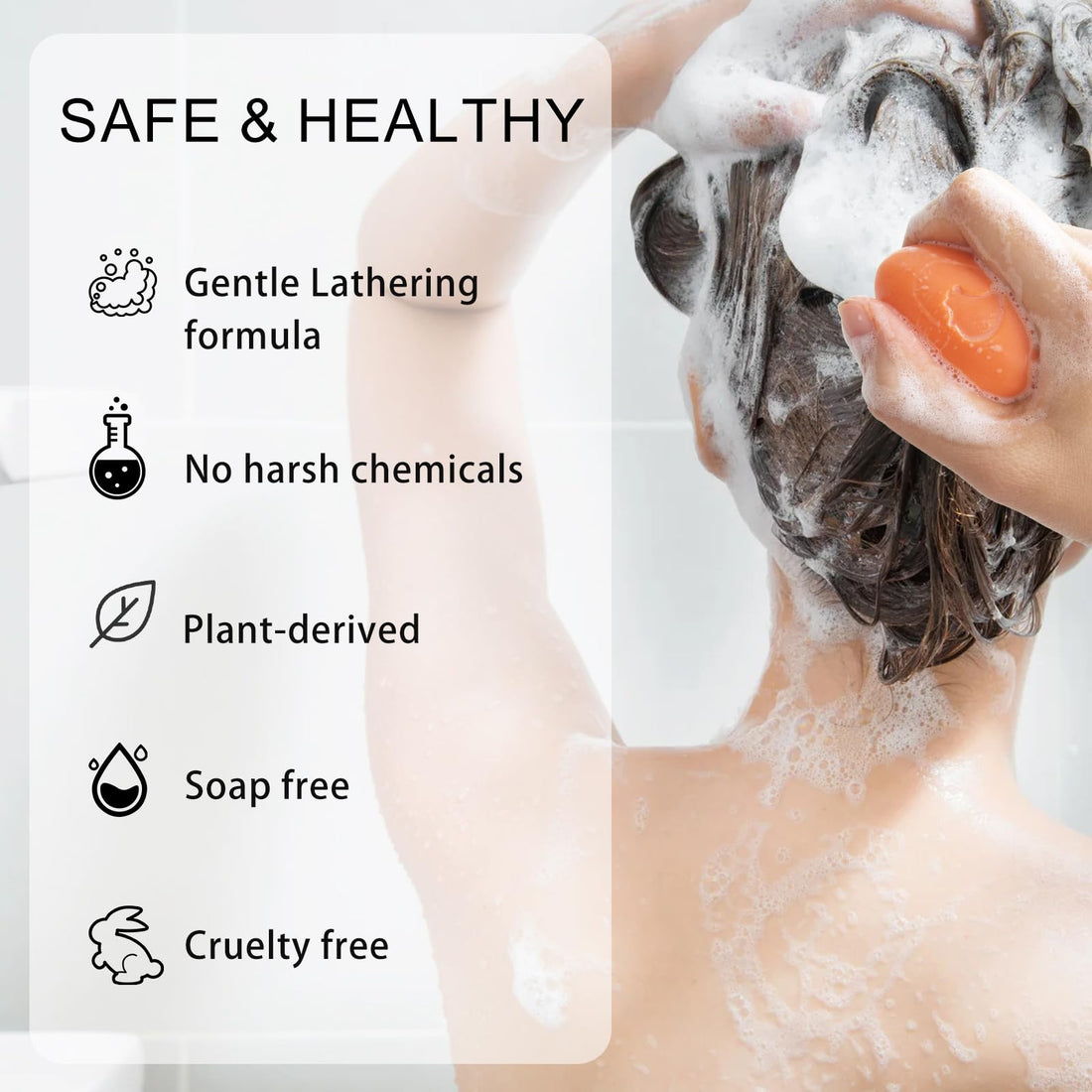 SAPHUS Egg Shampoo Bars Easter Gift Set, Travel Size Solid Shampoo Soap, 3Pc Sampler, Sulfate Free, Zero Waste