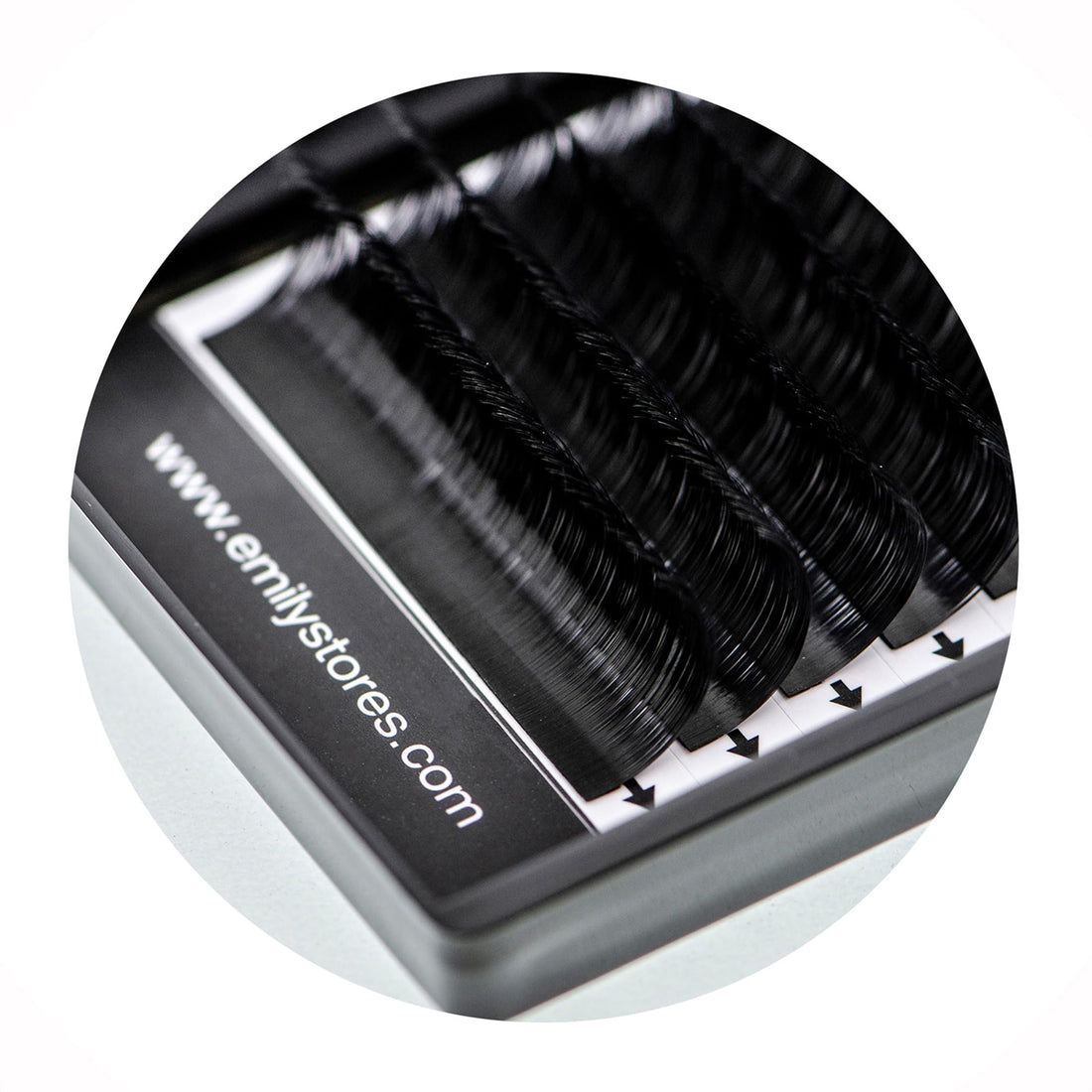 8MM : DESIRES LASHES By EMILYSTORES Ellipse 0.15mm Thickness B Curl Length 8mm Flat Shaped Volume Eyelash Extensions Single Size In One Tray Silk Mink Fake Eye Lashes