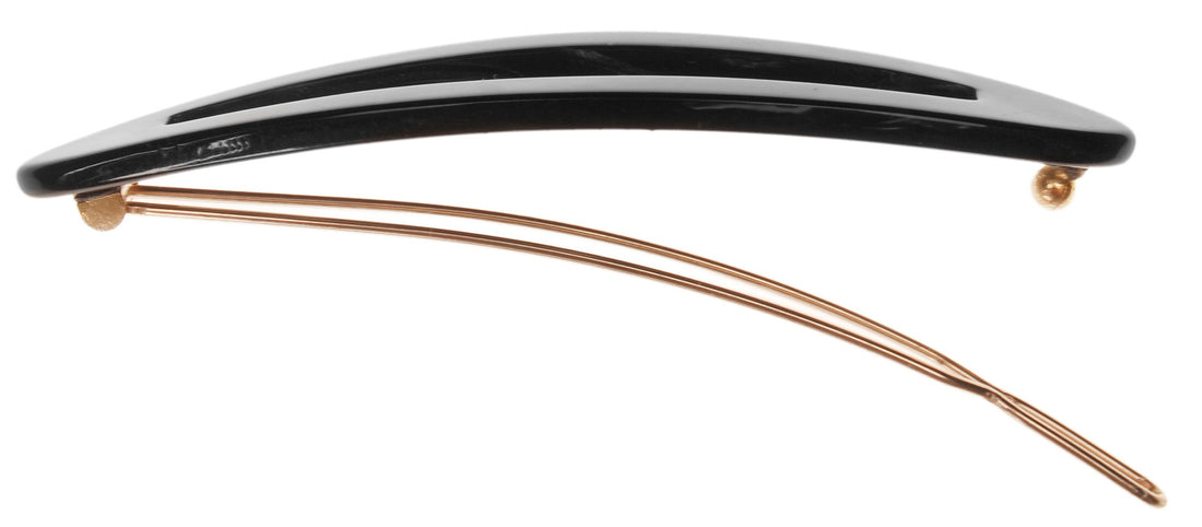 Nacro Black : France Luxe Sliver on Tige Boule Barrette - Nacro Black