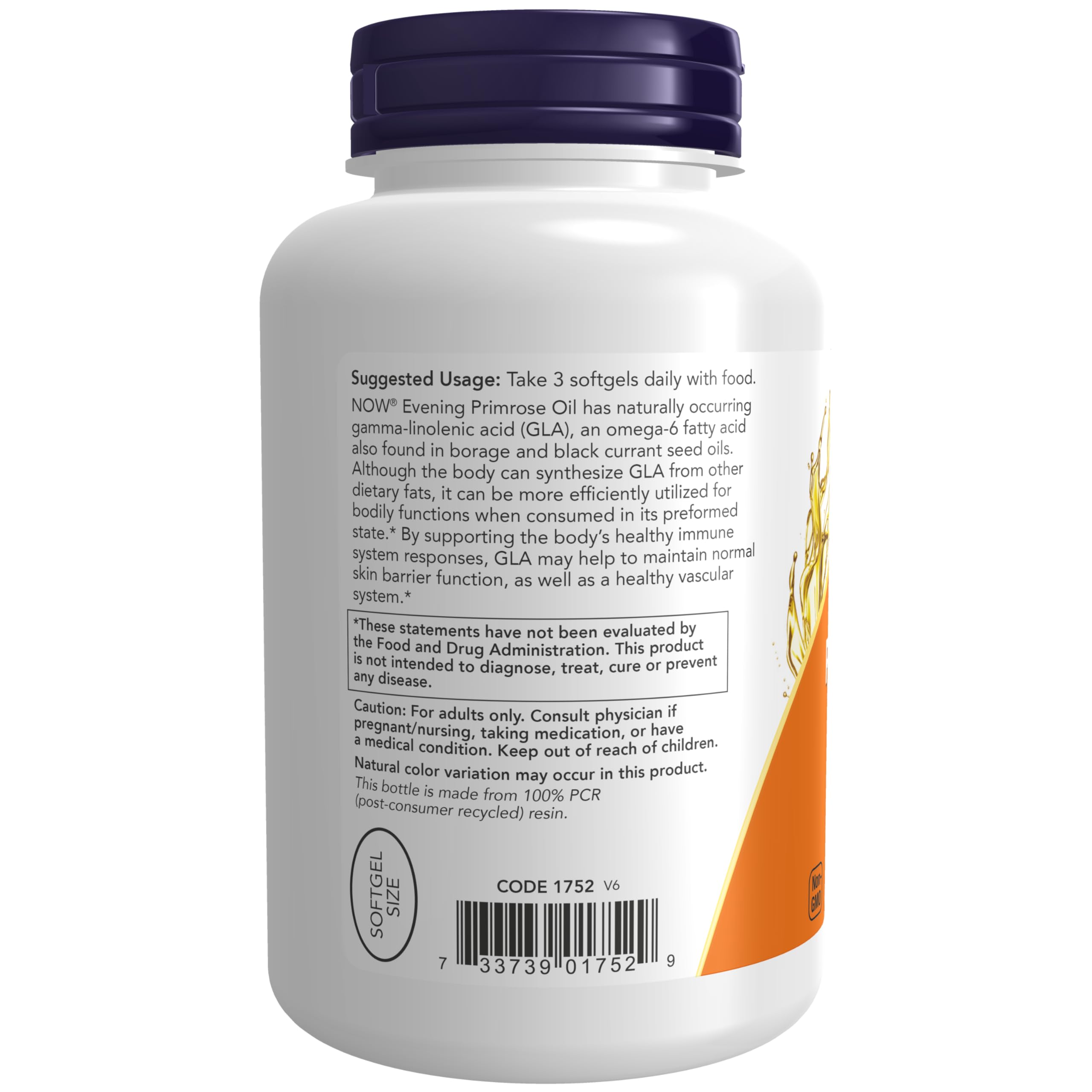 NOW Foods Supplements, Evening Primrose Oil 500 mg with Naturally Occurring GLA (Gamma-Linolenic Acid), 250 Softgels