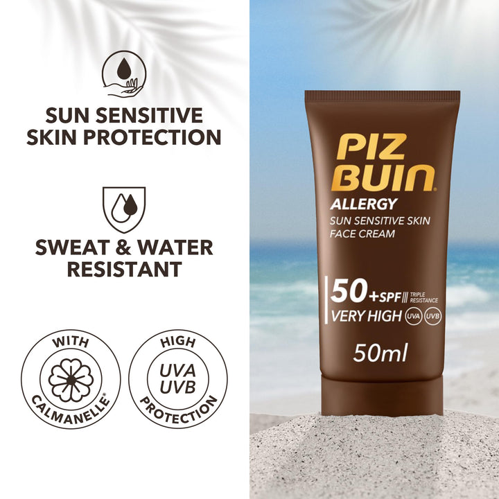 Piz Buin Allergy Sensitive Face Spf 50+ 50ml by Piz Buin