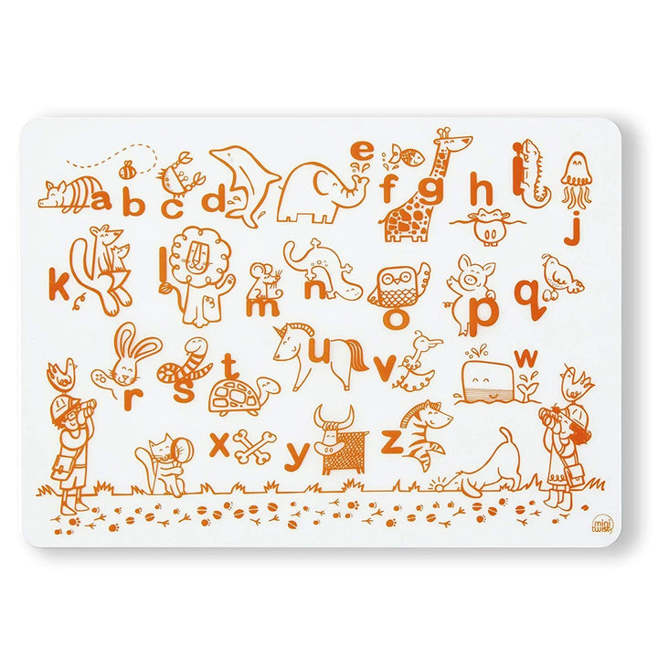 modern-twist 10 x 14 Reusable Coloring Doodle Mat, Alphabet Animals, Pack of 1