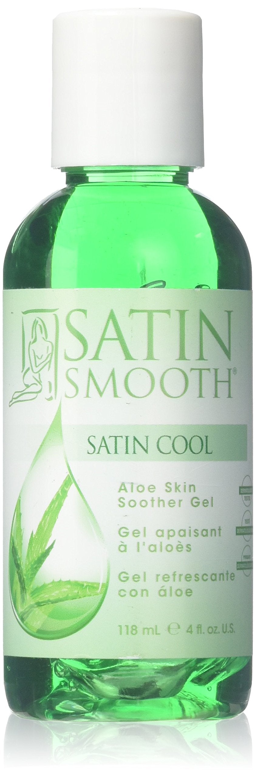 SATIN SMOOTH Cool Aloe Vera Skin Soother, 4.0 Ounce