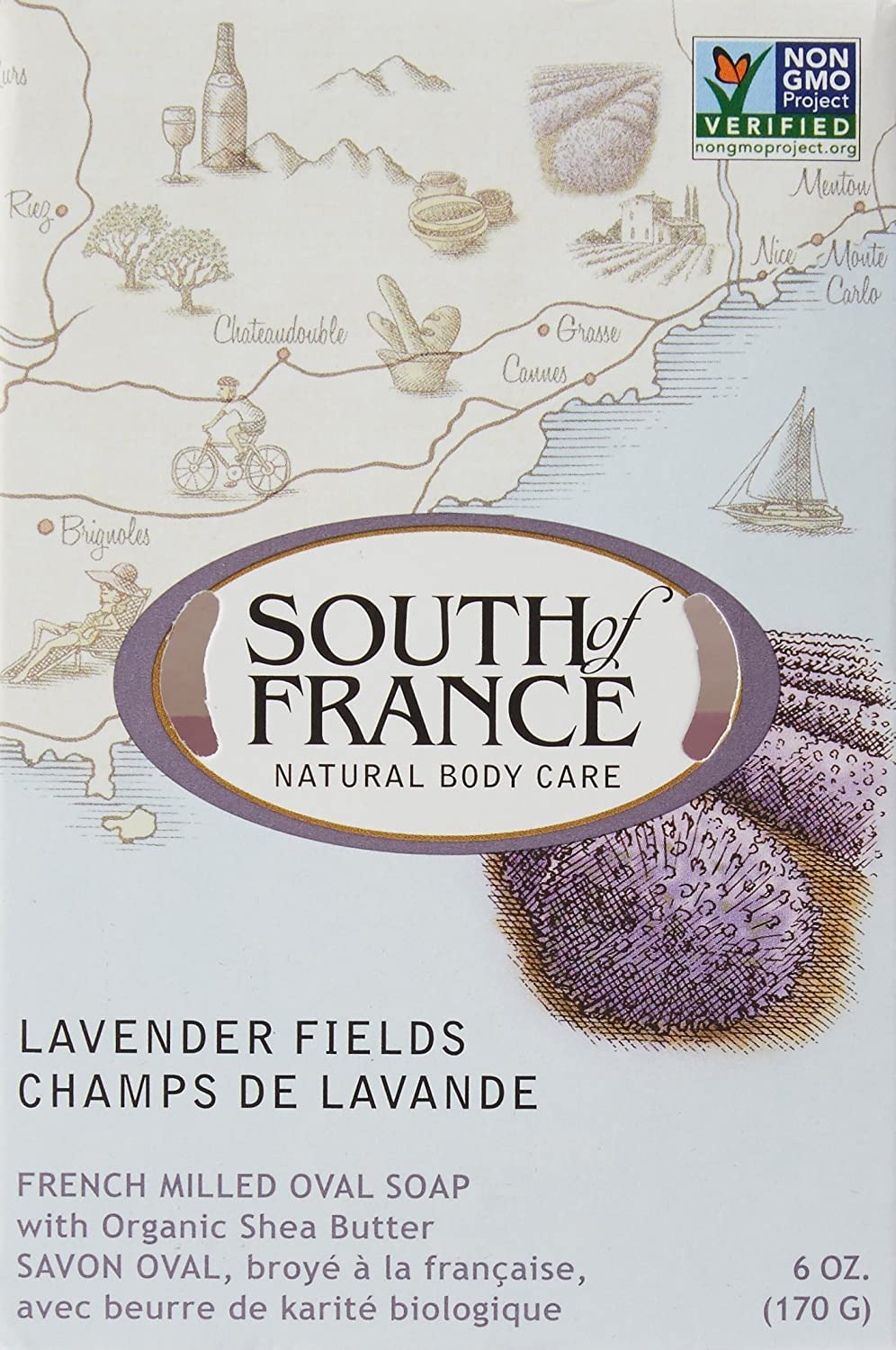 Bar Soap - Lavender Fields - 6 oz - 1 each by South Of France
