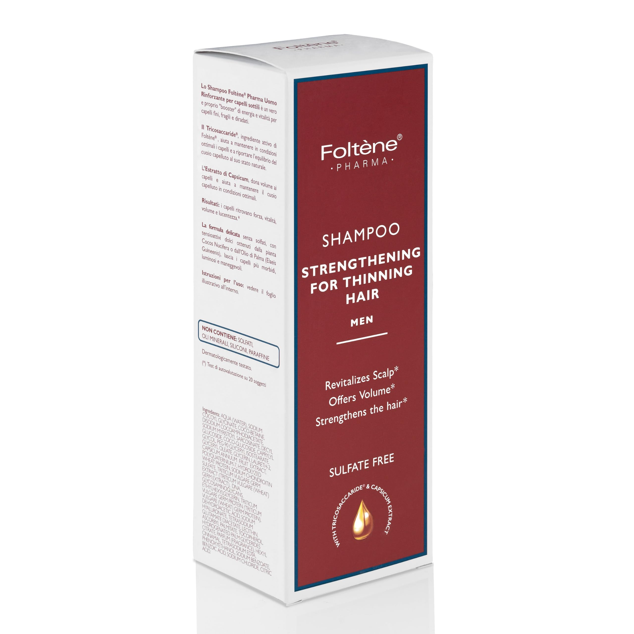 Foltene Shampoo Strenthening For Thinning Hair, Men, 6.76oz