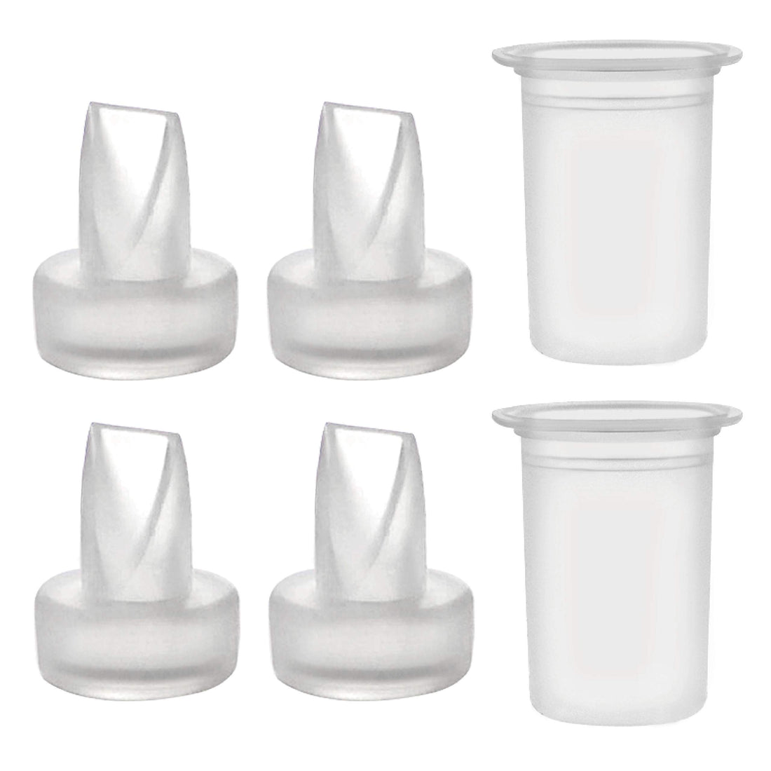 Maymom Pump Parts Compatible with Ameda Purely Your Pumps, MYA Joy Pump, but not MYA Pro; (4 Duckbills 2 Membranes)