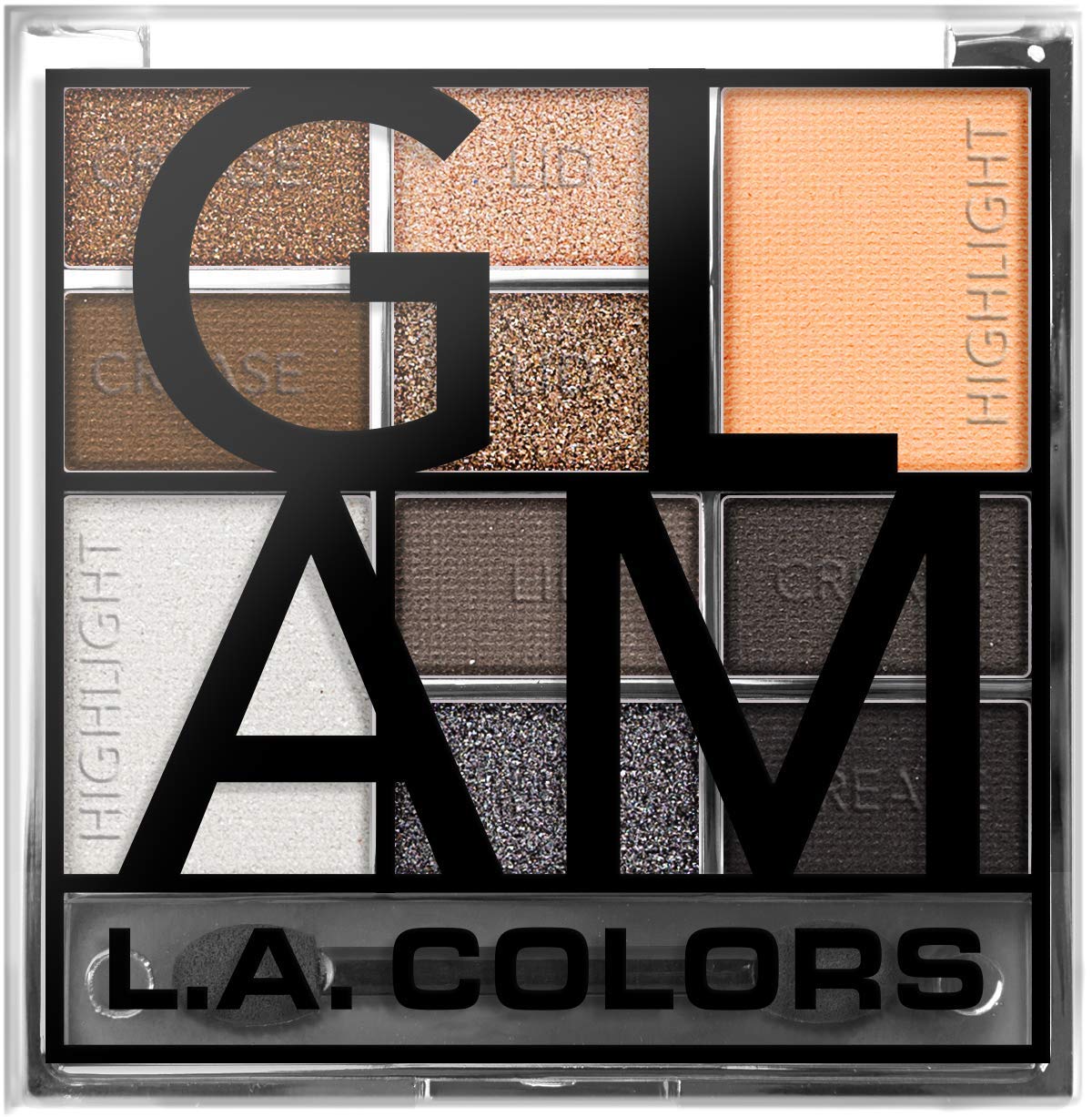 L.A Colors 10 Color Eyeshadow Palette, Cool, 20g