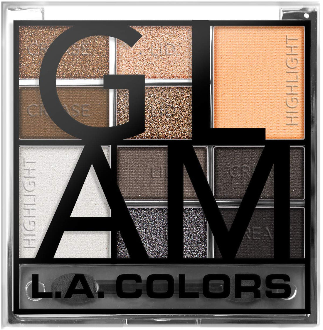 L.A Colors 10 Color Eyeshadow Palette, Cool, 20g