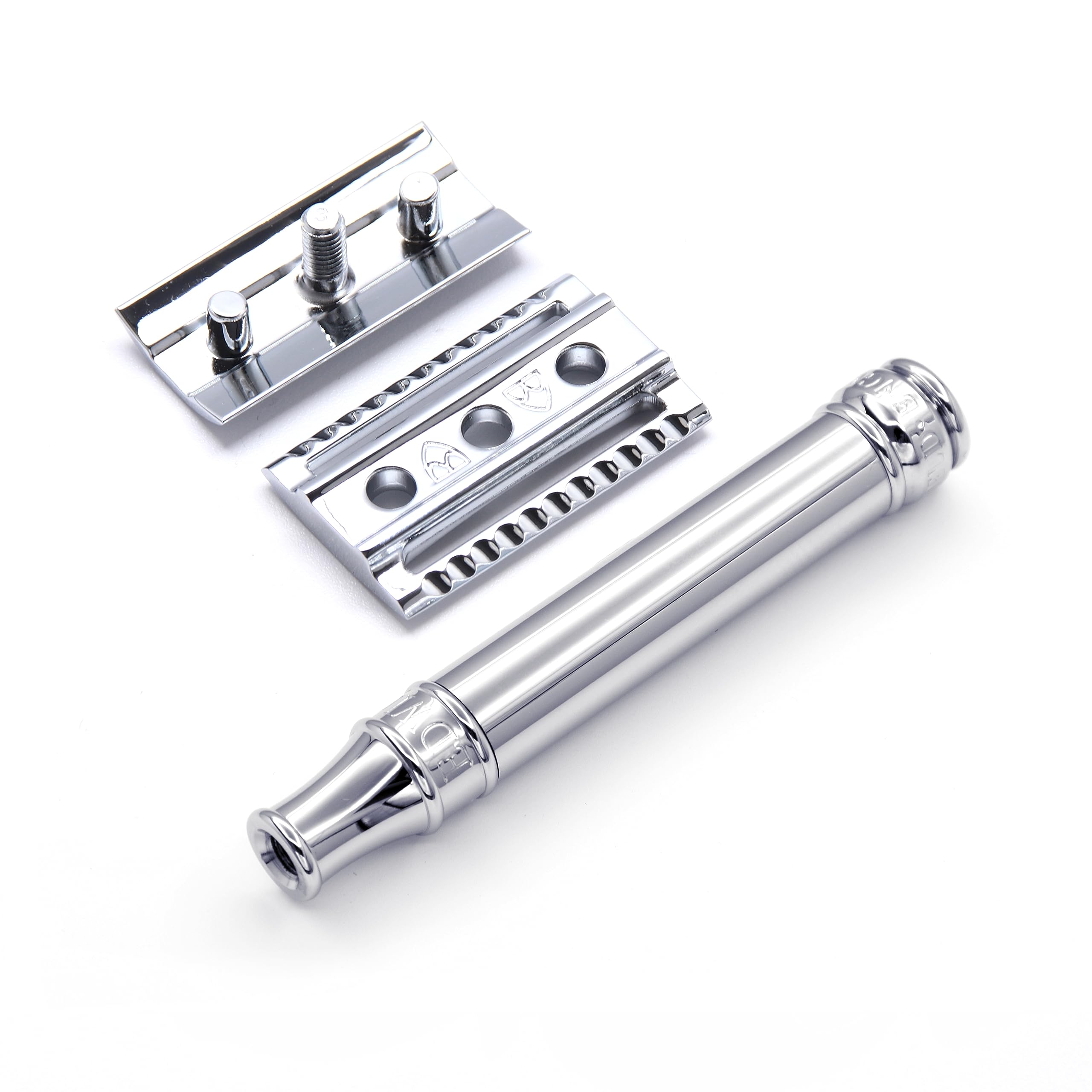 Edwin Jagger DE89BL Chrome Reusable Classic Double Edge Safety Razor for Men