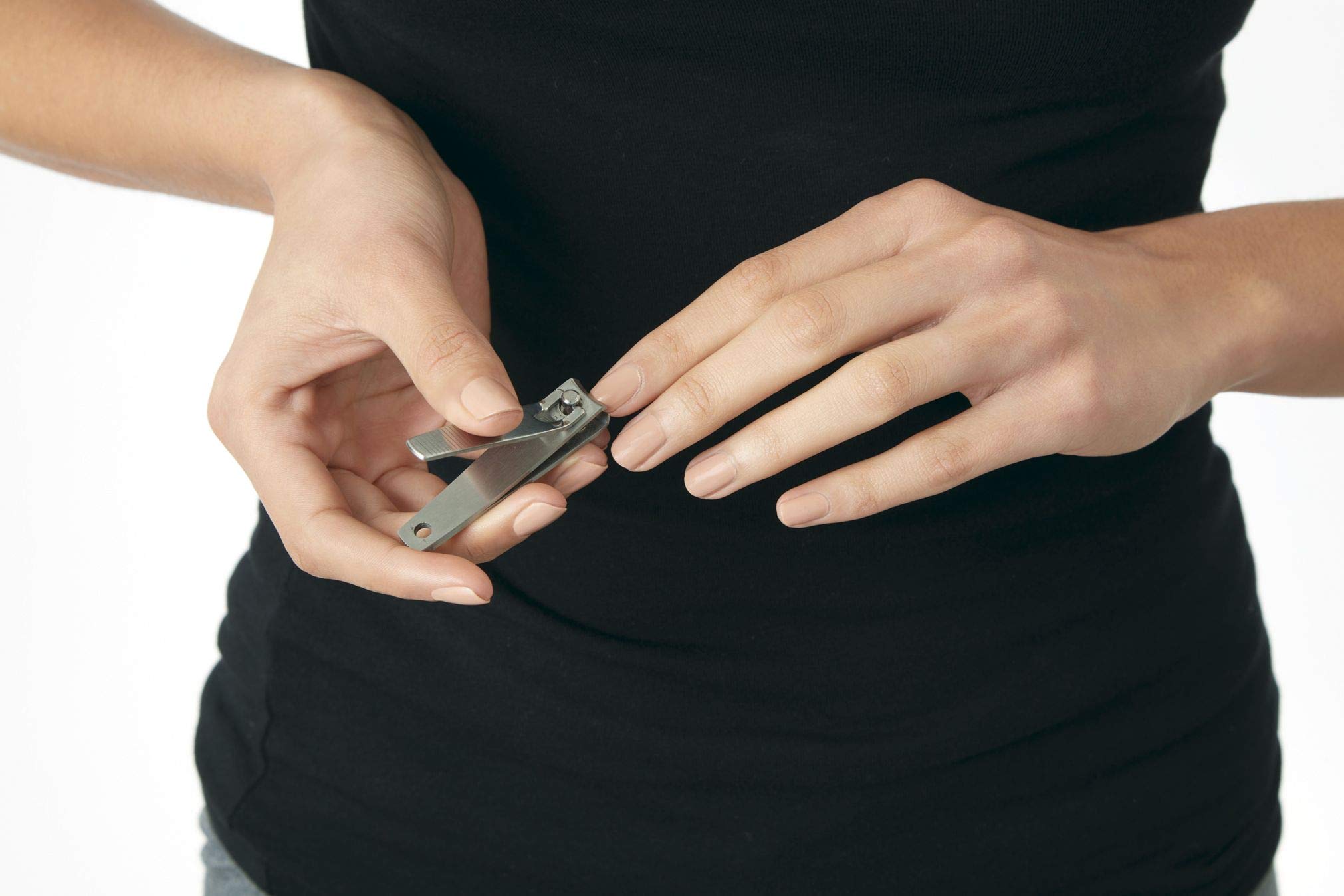 TWEEZERMAN Stainless Steel Finger Nail Clipper, 1 EA