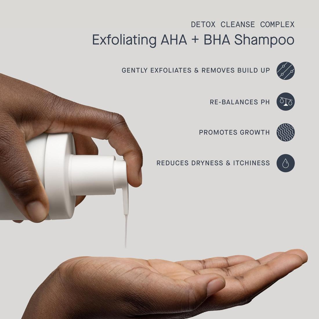 Clarifying Detox Shampoo - Removes Dirt, Oil, and Buildup - Glycolic & Salicylic Acid Treatment for Textured, Curly, 4C, Silicone-Free Hair