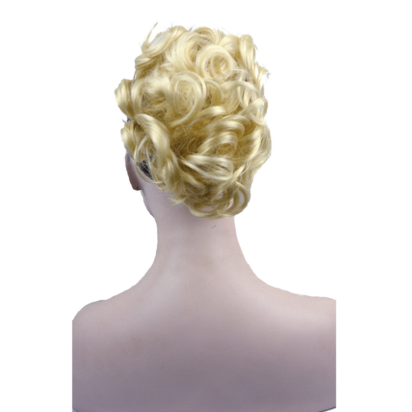 #613: Lydell Short Ponytail Hair Extension Wavy Synthetic Hair-Piece With Jaw Claw (#613)