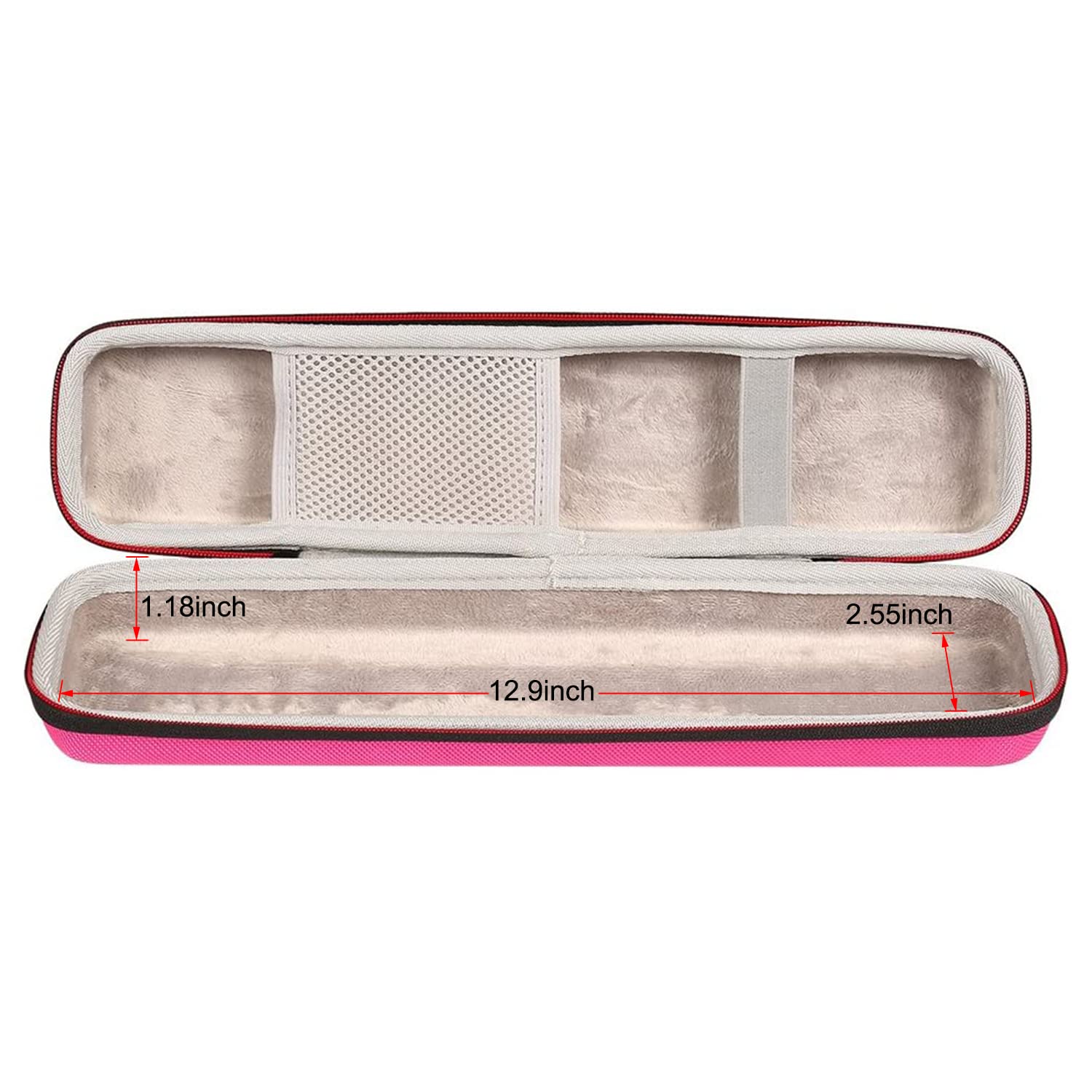 Faylapa Faylapa Hard Carry Case for Classic Hair Straightener Curling Irons Styler,Hair Straightener EVA Case(Accessories Not Include,Pink)