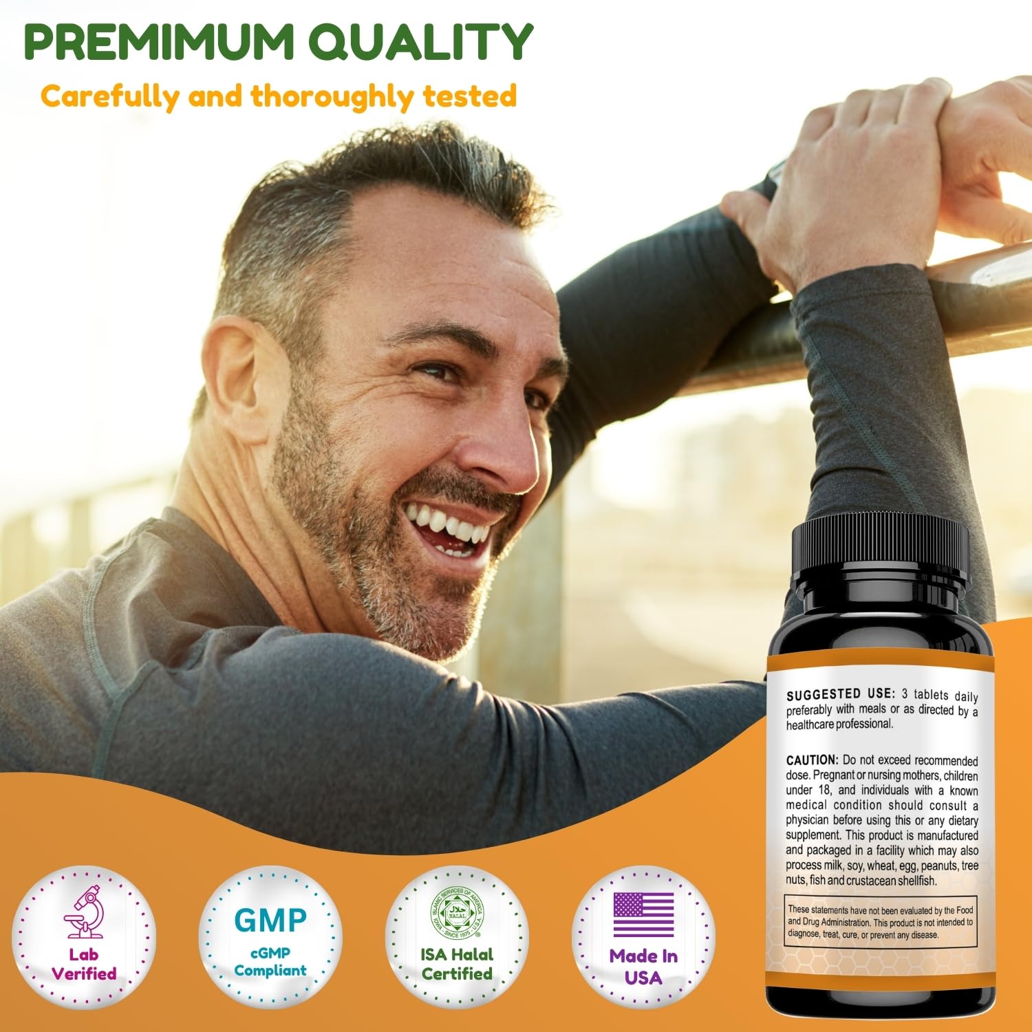 SHIFAA NUTRITION Halal Calcium Magnesium Supplement w/Vitamin D3 | Calcium 1,000 mg, Magnesium 500mg | 30 Servings, Non-GMO | Structure & Bone Strength, Teeth, Cardiovascular & Muscle Support