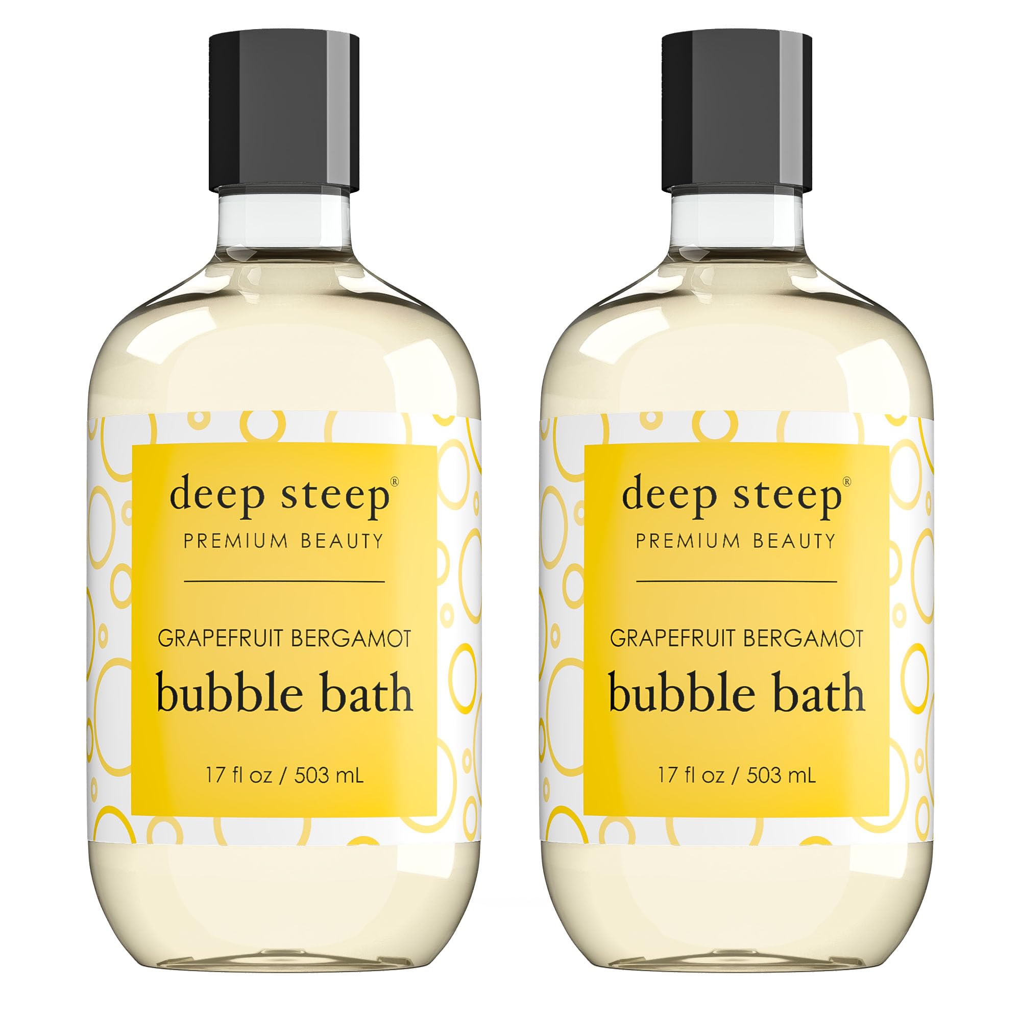 Deep Steep Bubble Bath, 17 Ounce (Pack of 2) (Grapefruit Bergamot)