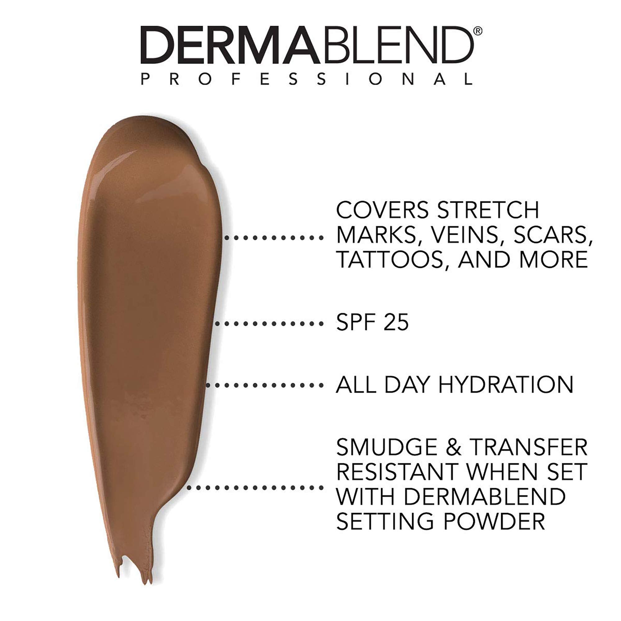Dermablend Leg and Body Makeup Liquid Foundation 70W Deep Golden 3.4 Fl. Oz