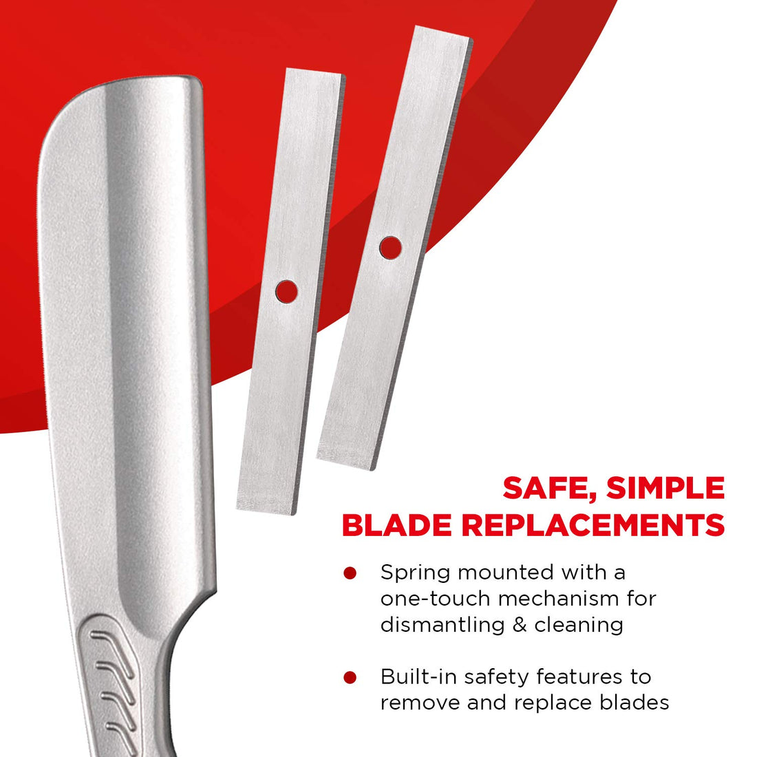 Feather Artist Club SS Folding Handle Shaving Razor Wine AD