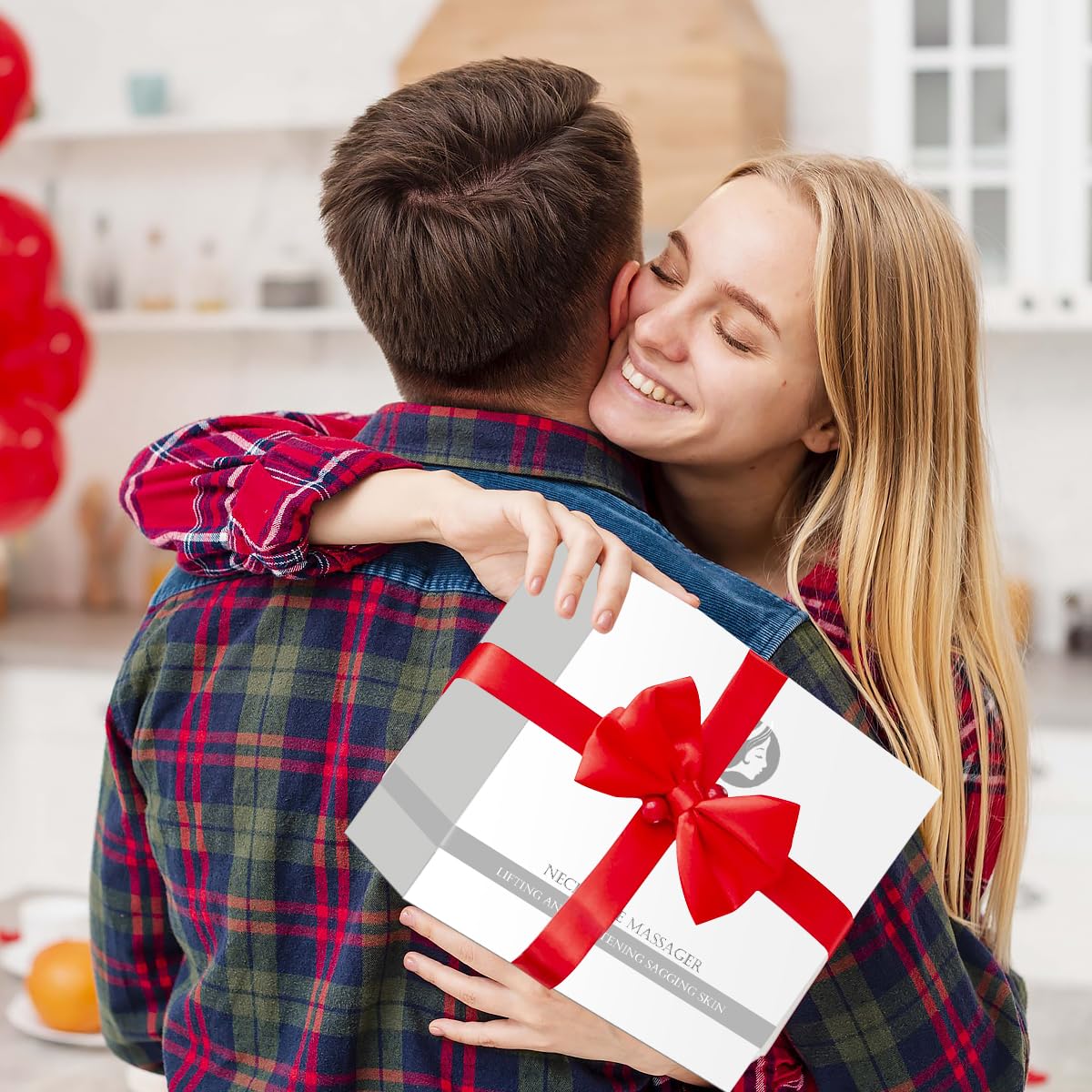 Facial and Neck Massage Kit, Neck Face Tightening Device, 3 Massage Modes for Skin Care at Home (Black)