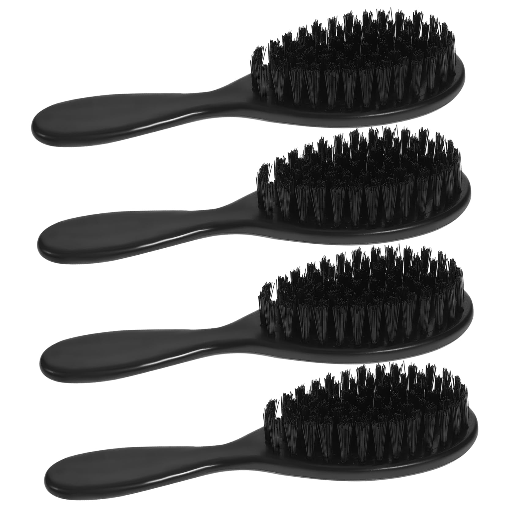 Mikinona 4pcs Beard Brush Cleaning Brush Tools Beard Shaving Brush Beard Care Brush Neck Duster Brush Barber Shop Brush Tool Bristle Brush Face Brush Wood Hair Dust Brush Man