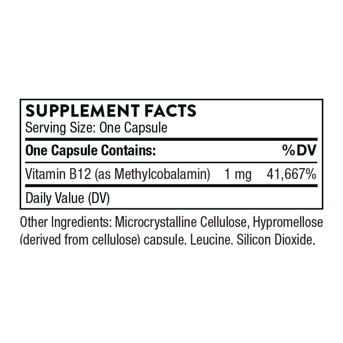 THORNE Vitamin B12 - as Methylcobalamin - Supports Heart & Nerve Health, Blood Cell Function, Healthy Sleep & Methylation - Gluten, Dairy & Soy-Free - 60 Capsules