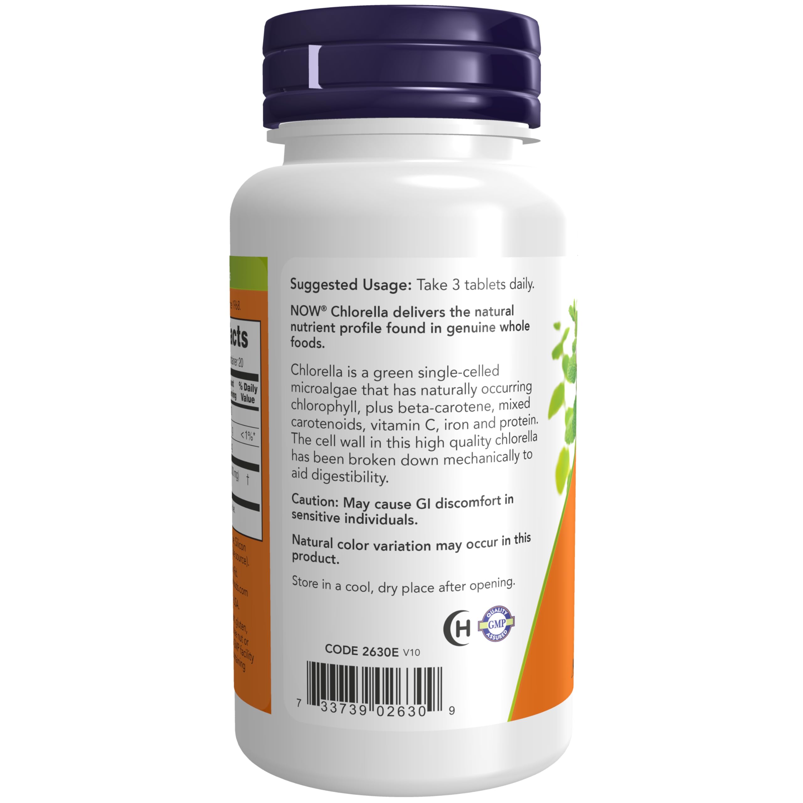Now Foods Chlorella, 1000 mg, 60 Tabs