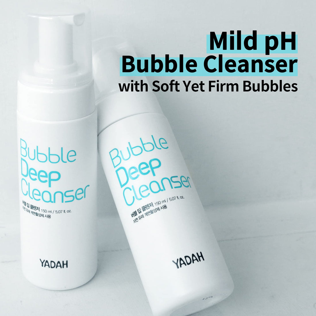 [YADAH] Bubble Deep Foam Cleanser 150ml For All Skin Type Control Pore Blackhead