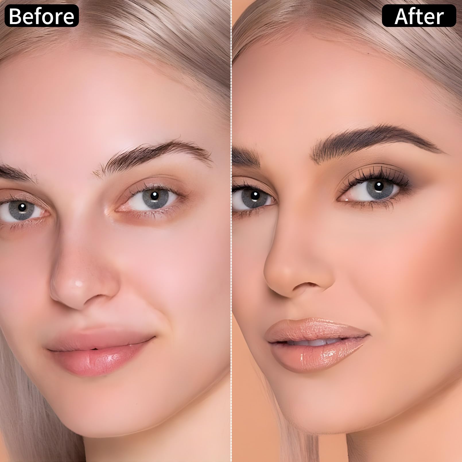 Microblading Eyebrow Pen, 2 Tip Precise Microblade Eyebrow Pencil That Looks Like Hair, Waterproof Natural Eye Brow Pencils for Women, Non Dry Out and Last All Day (Black)