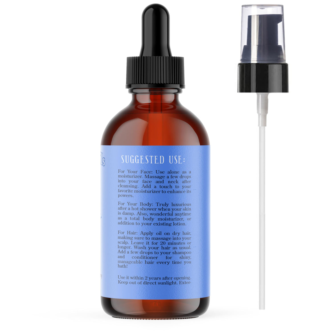 SALE! 4oz Borage Seed Oil, 100% Pure and Natural, Cold-Pressed, Unrefined, For All Skin Types – Rich in GLA - Includes Pump & Dropper