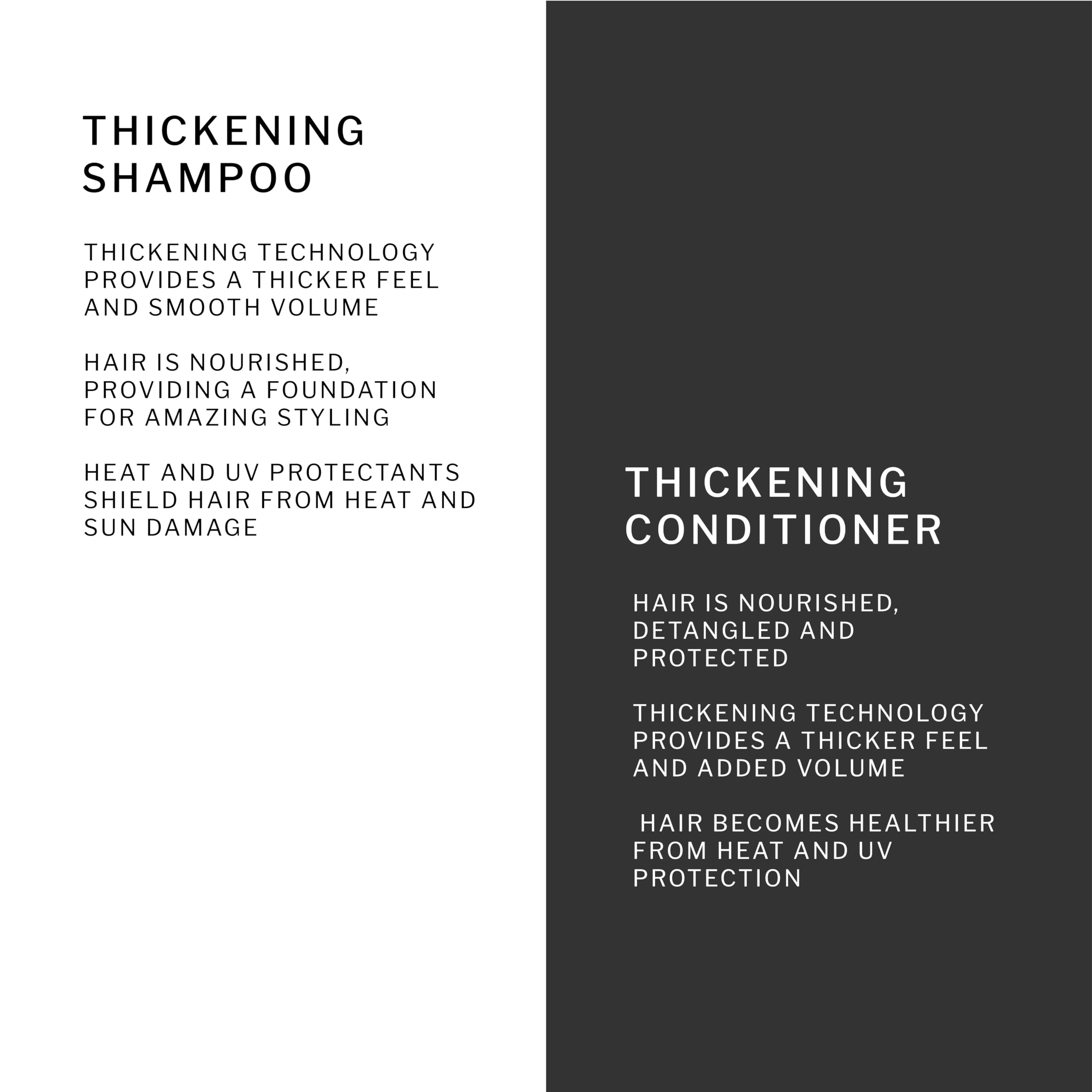 SACHAJUAN Thickening Shampoo and Conditioner Set | Ocean Silk & Thickening Technology For Volume | Vegan & Paraben Free | Set of 2 (8.4 oz)
