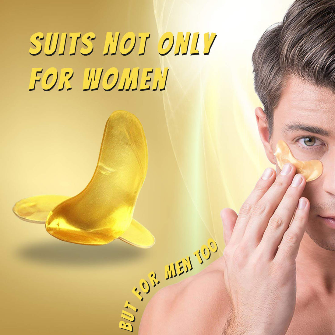 Vandarllin 20 Pairs: 24K Gold Powder Gel Collagen Eye Masks Sheet Patch, Anti Aging, Remove Bags, Dark Circles &Puffiness, Anti Wrinkle, Moisturising, Hydrating, Uplifting Whitening, Remove Blemish