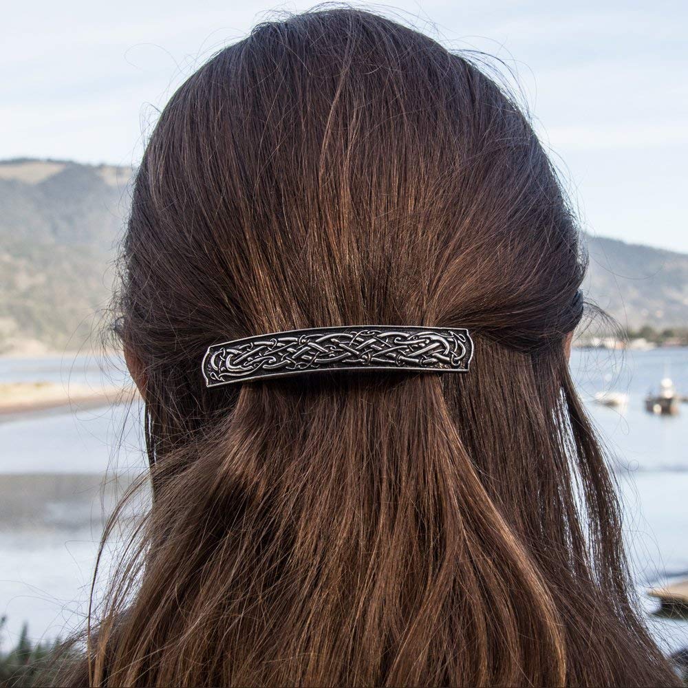 Hair Clip | Barrette | Celtic Bar | Handmade in the USA by Oberon Design