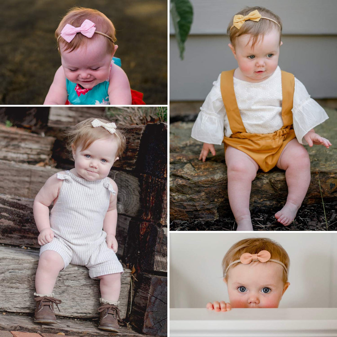 LittleJoJo Baby Girl Headbands and Bows, Newborn Infant Toddler Nylon Hairbands Hair Accessories