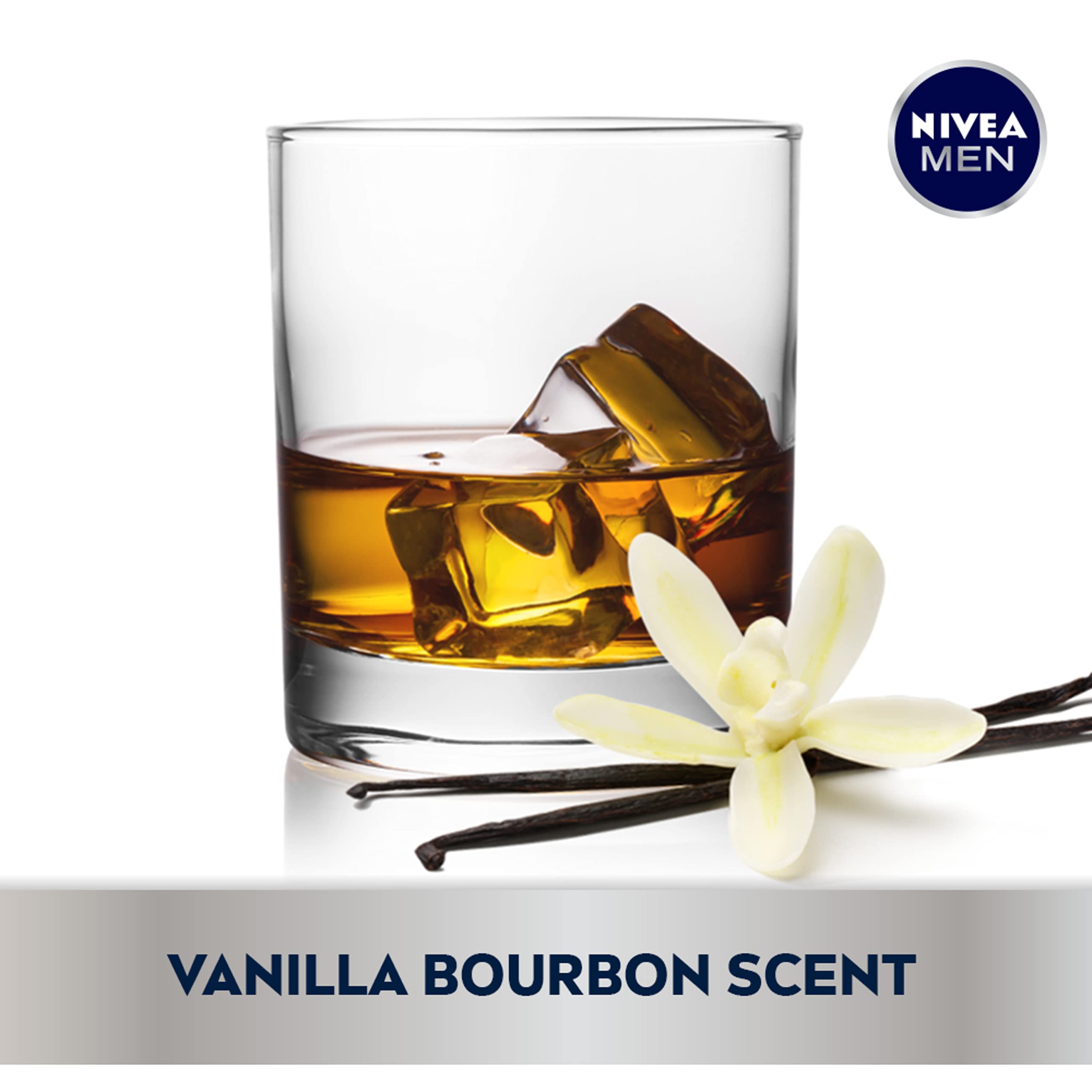 NIVEA Men DEEP Active Clean Body Wash - 8-hour Fresh Scent with Natural Charcoal - 16.9 fl. oz. Bottle (Pack of 3)