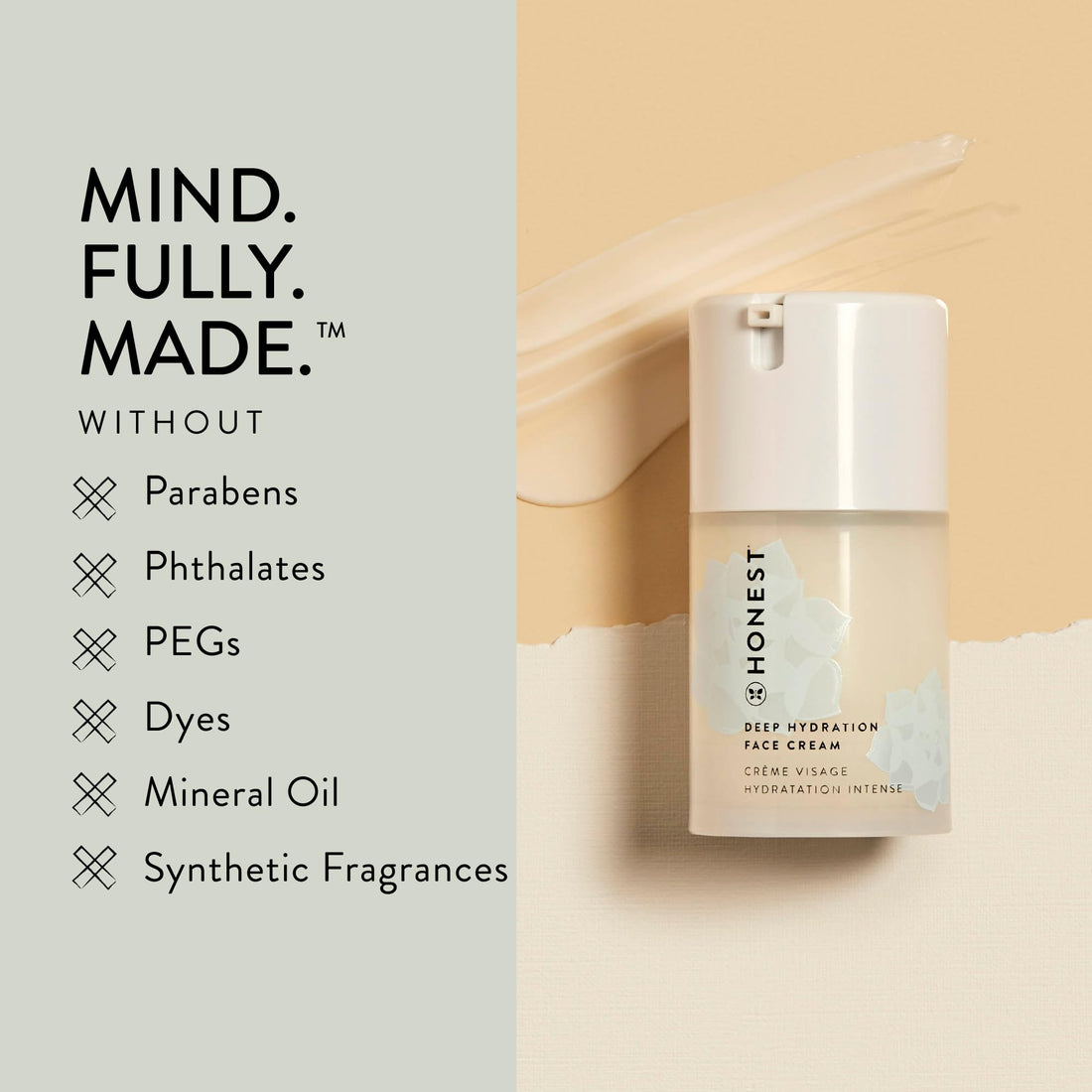 Honest Beauty Deep Hydration Face Cream, 1.69 Fluid Ounce