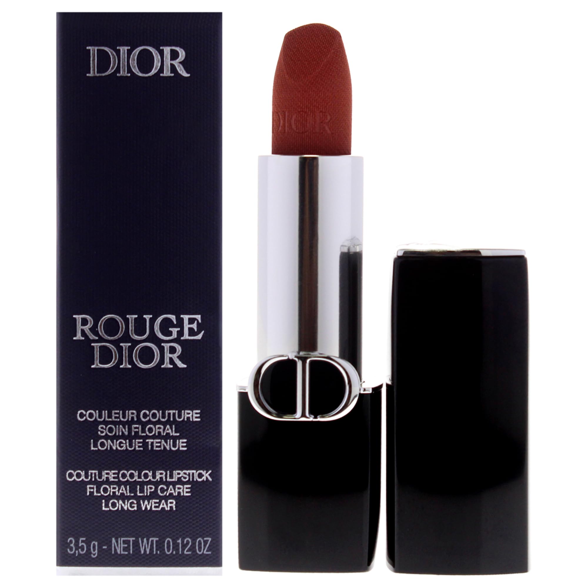 Dior Rouge Velvet Lipstick - 100 Nude Look by Christian for Women - 0.12 oz Lipstick (Refillable)