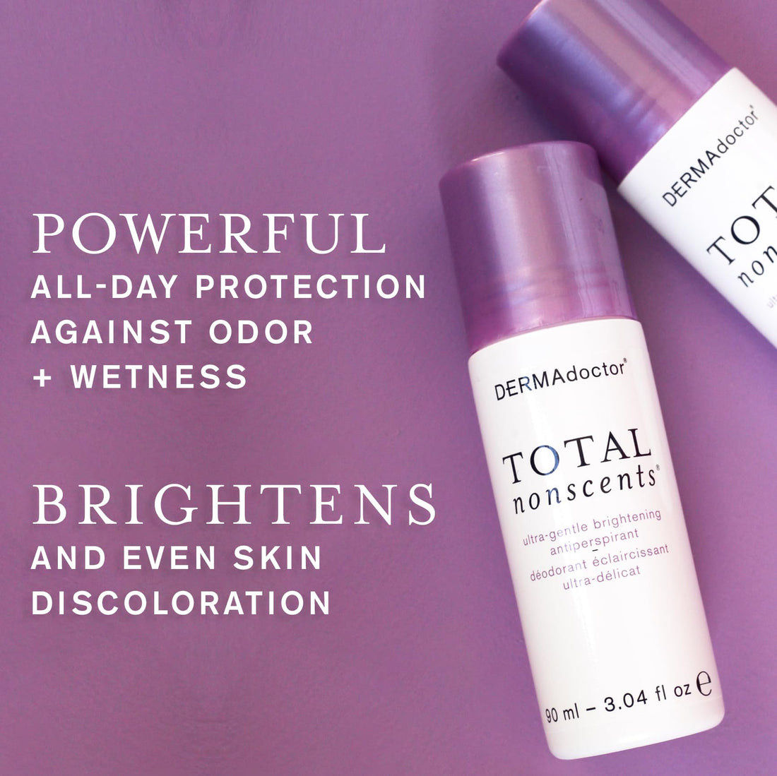 Dermadoctor Total Nonscents - Ultra - Gentle Brightening Antiperspirant 3 Oz / 90 Ml