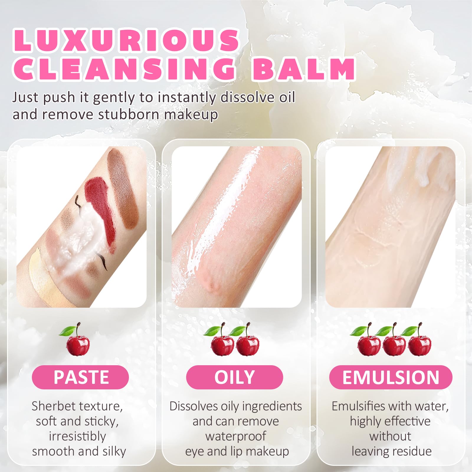 MINGYITUO Cleansing Balm, Makeup Remover Cleansing Korean for Sensitive Skin, Travel Size Good Molecules.