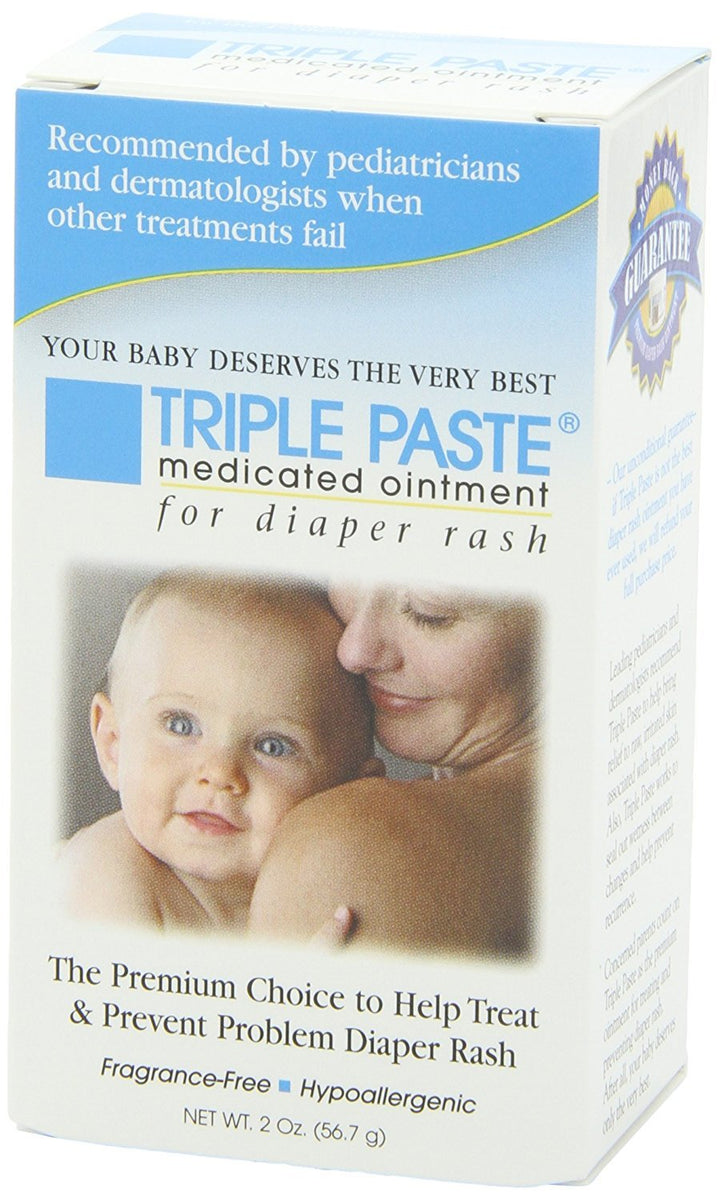 Triple Paste Triple Paste Medicated Ointment for Diaper Rash, 2-Ounce (Pack of 2)