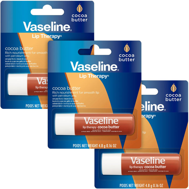 Vaseline Lip Therapy Cocoa Butter (3 Pack)…