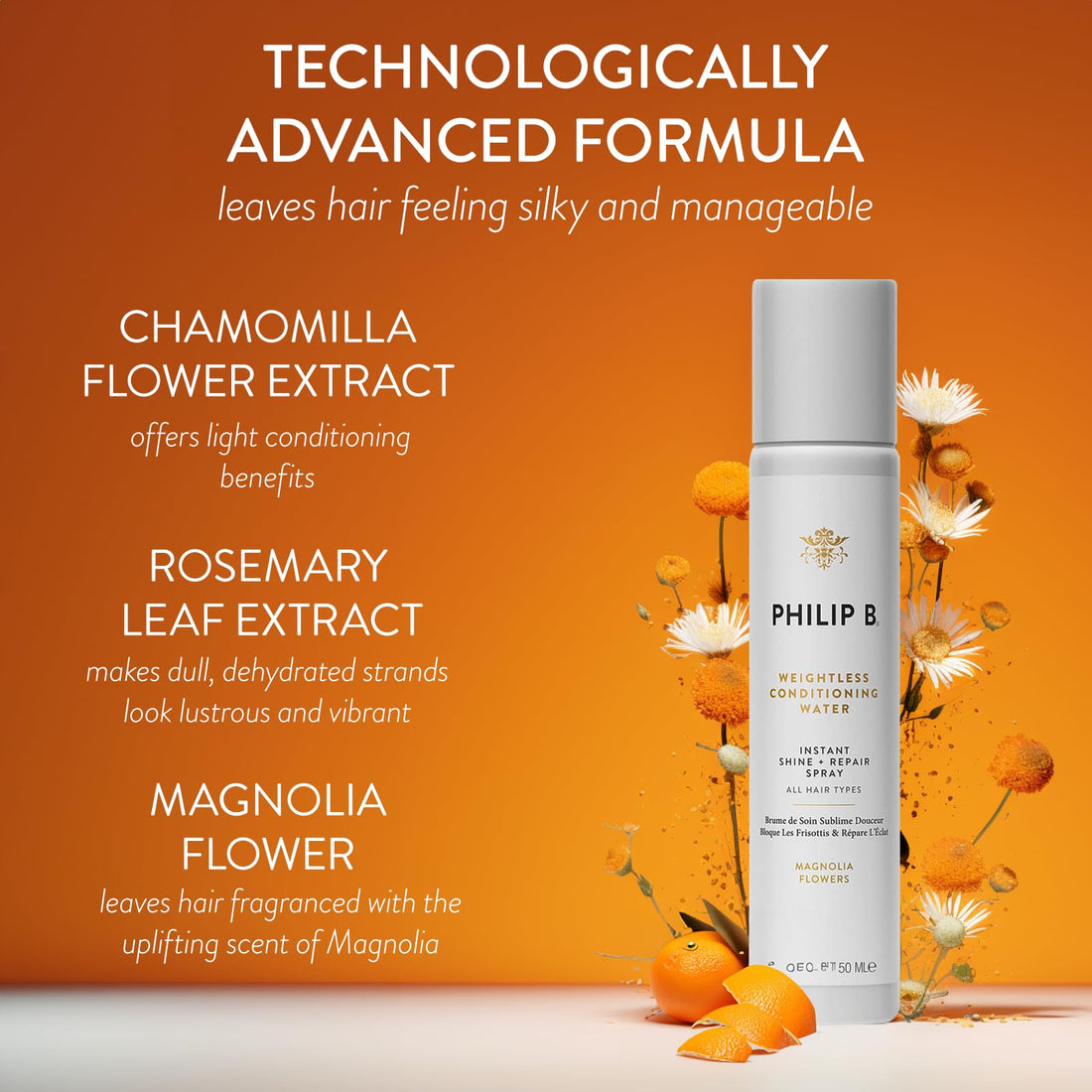 PHILIP B Weightless Conditioning Water, Magnolia Flower, 5.07 Fl. oz.