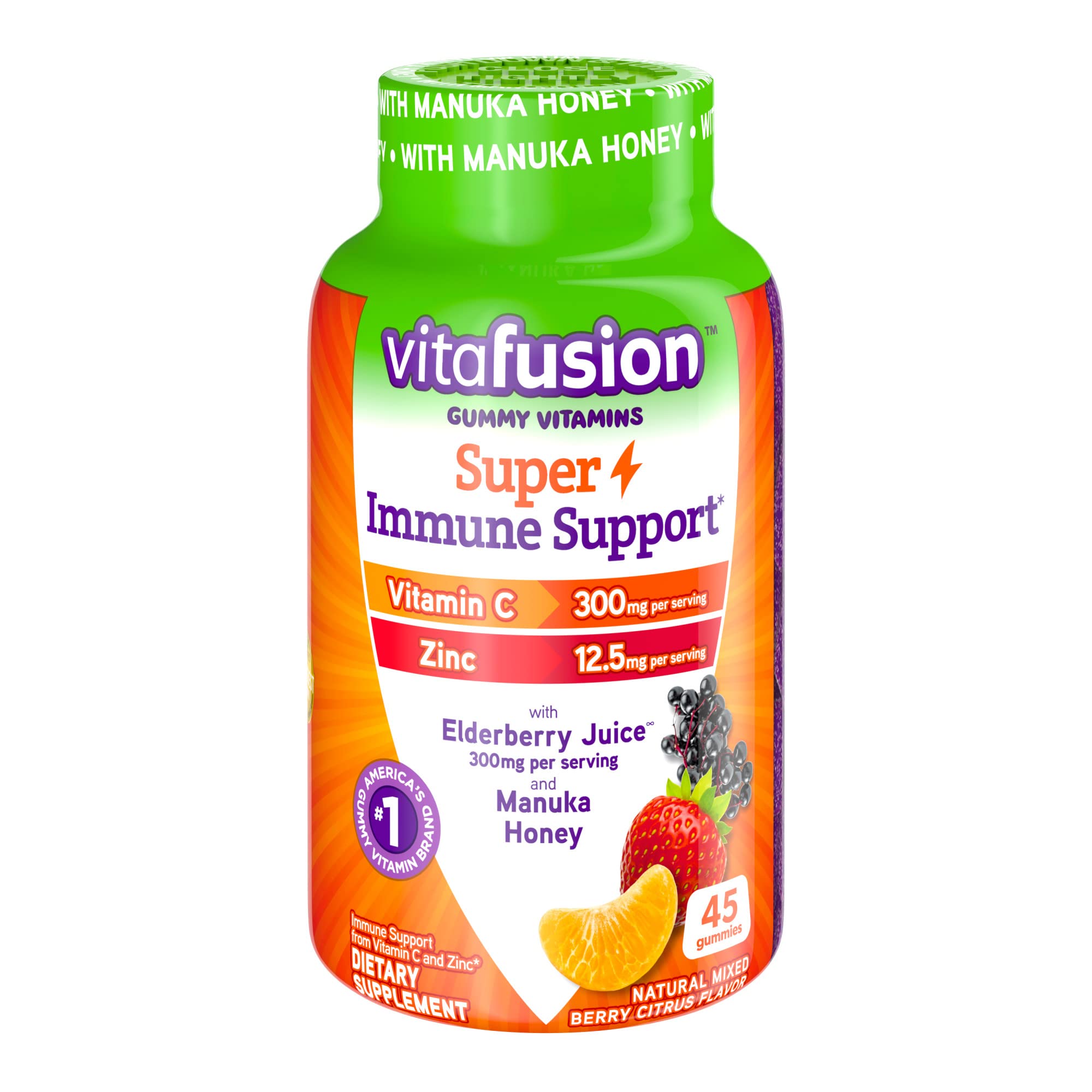 Vitafusion Super Immune Support Gummy Vitamins, 45ct