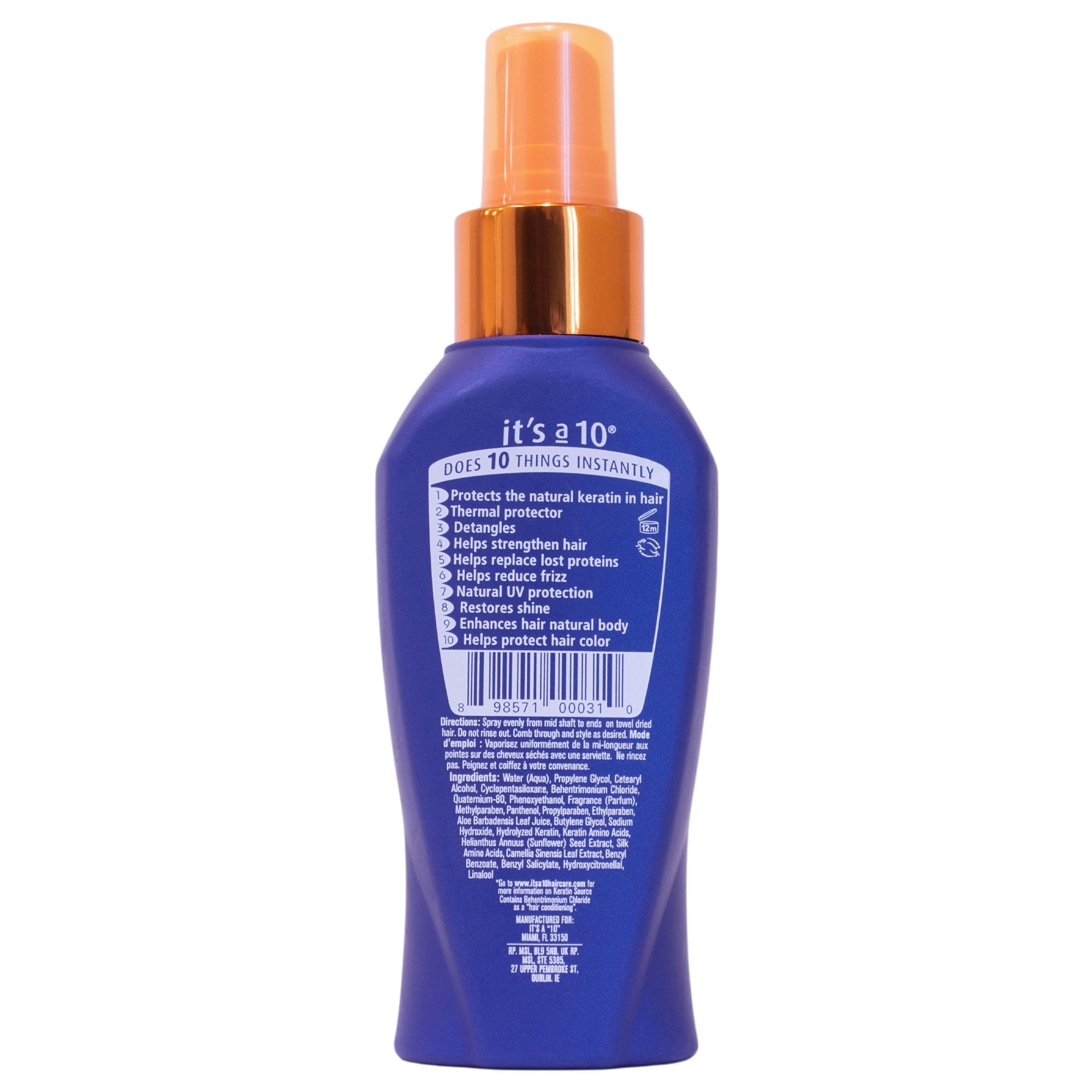 ItS A 10 Hair And Care 10 Leave In Conditioner Plus Keratin, 120Ml