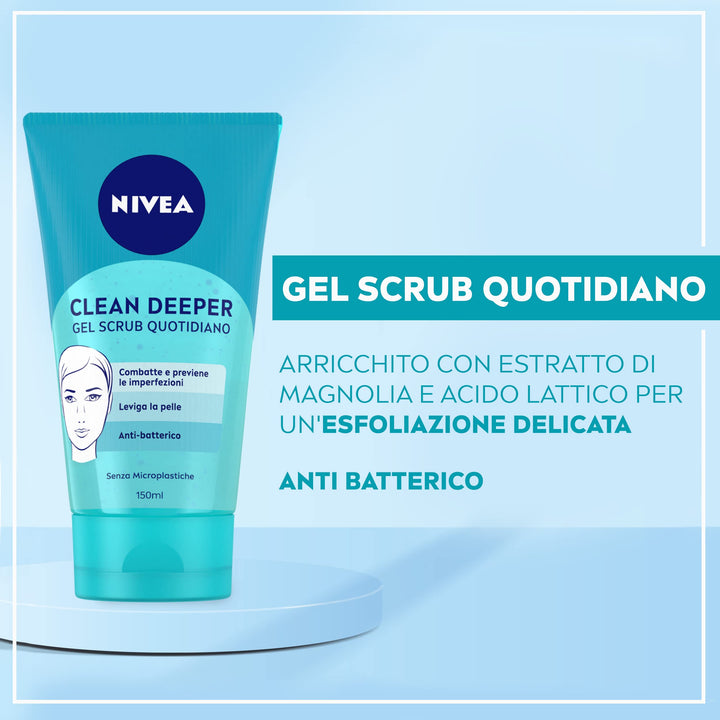 Nivea visage pure effect clean deeper gel scrub 150 ml
