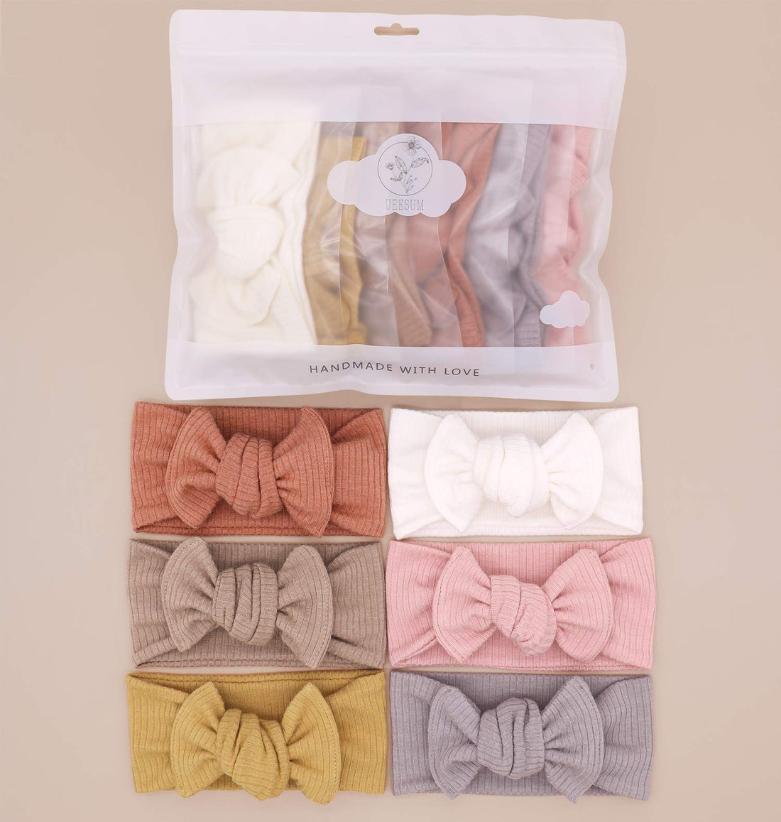 UeeSum Baby Girls Headbands with Bows Infant Toddler Headwrap Hair Accessories