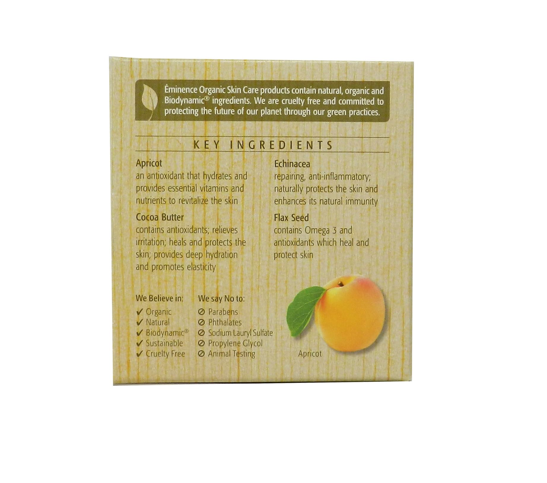 Eminence Biodynamic Apricot Calendula Nourishing Cream